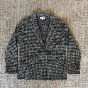 MADEWELL Brushed Knit Redford Blazer in Houndstooth Check
